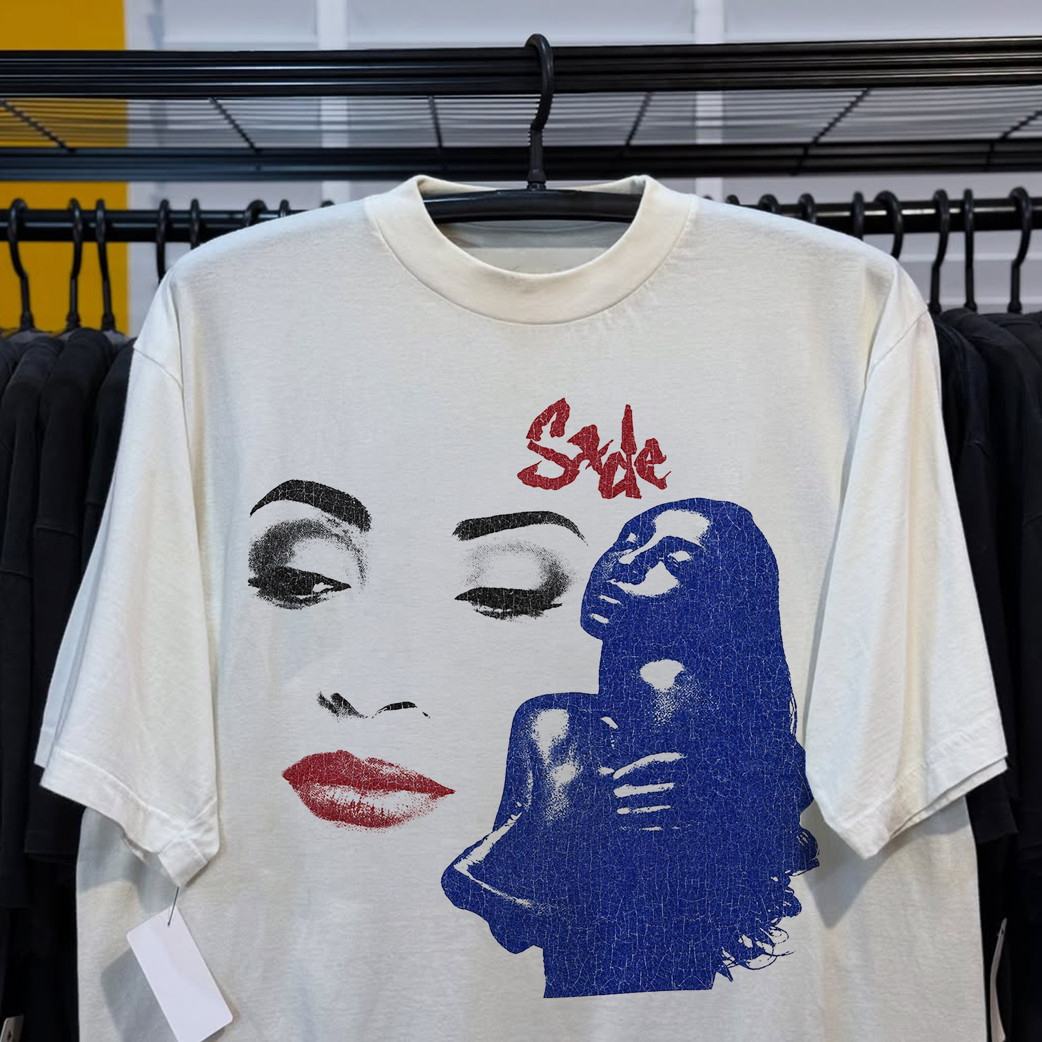 Sade Love Deluxe 1993 Summer Tour Washed White Tee – All Over The Shop