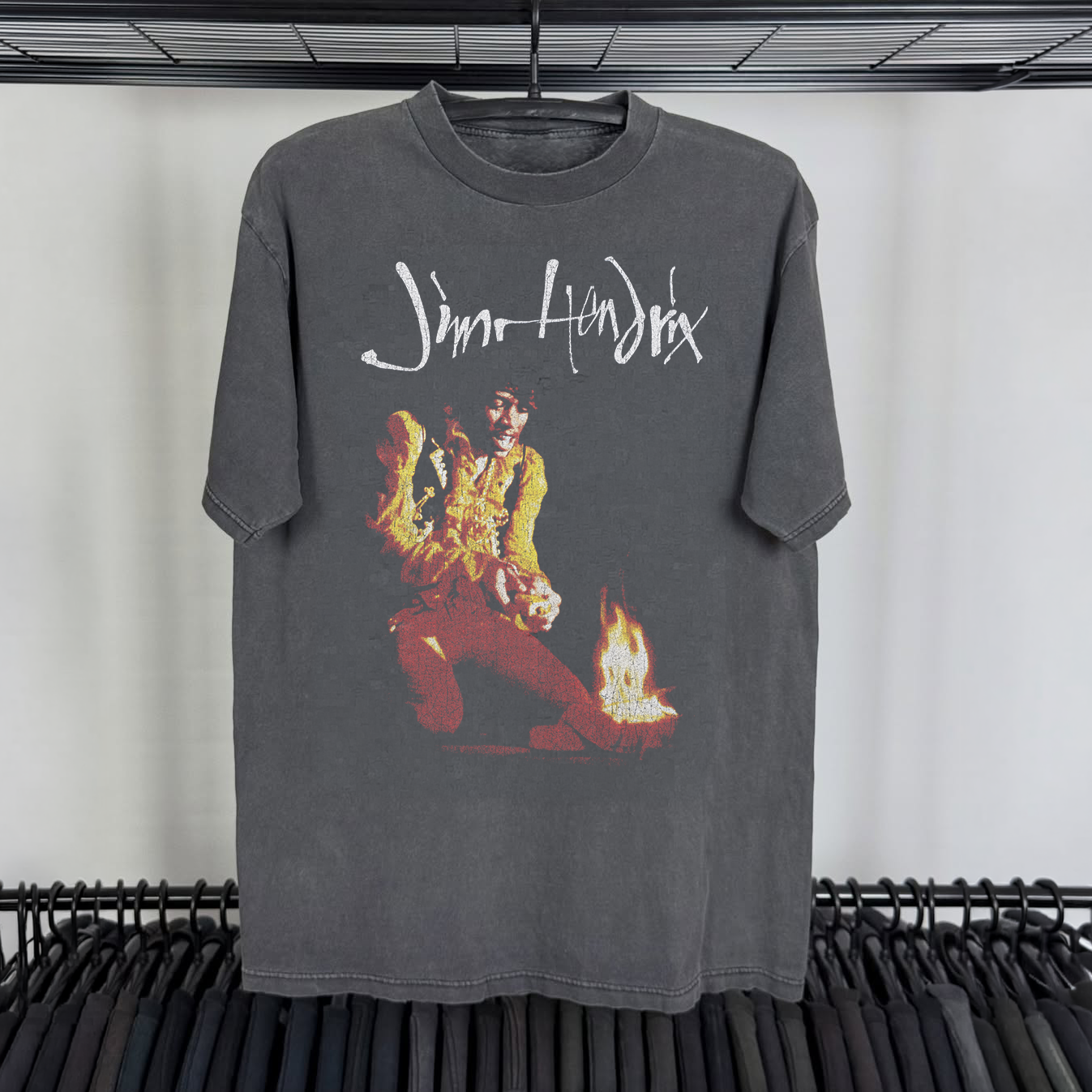 Jimi Hendrix 'The Ultimate Experience' Heavyweight Washed Black