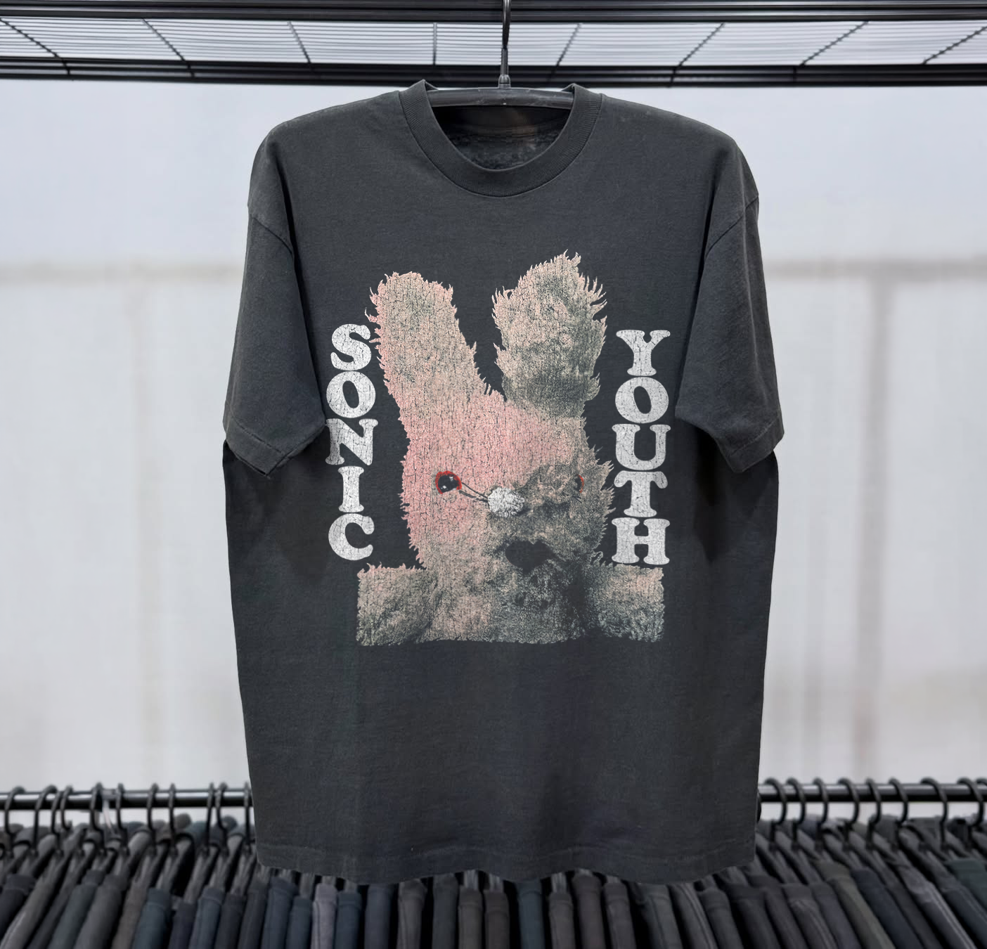 Sonic Youth 1993 Pacific Rim Tour Heavyweight Washed Black Tee
